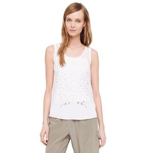 Black Club Monaco Cut-Out Tank